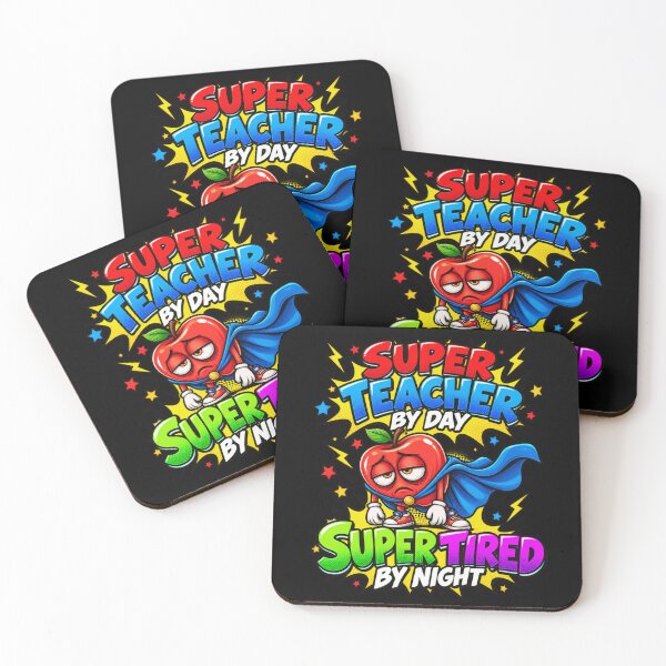 Item preview, Super Teacher by Day, Super Tired by Night designed and sold by ROUX-ART.