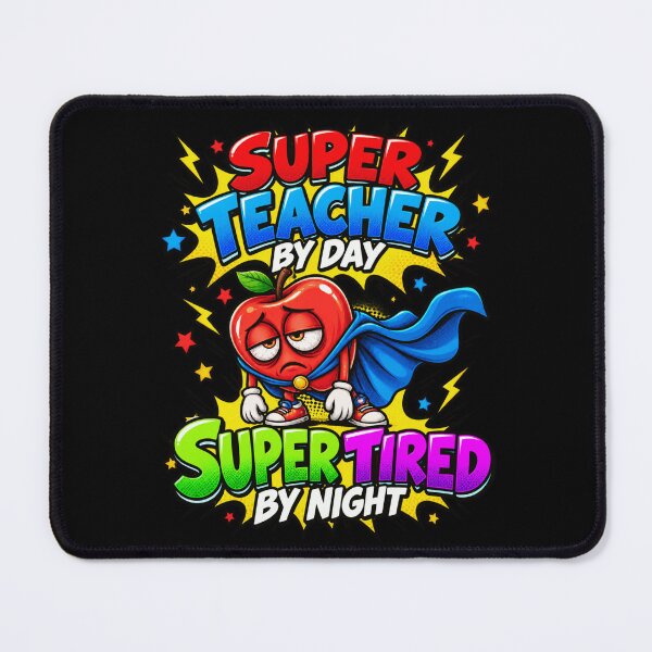 Item preview, Super Teacher by Day, Super Tired by Night designed and sold by ROUX-ART.