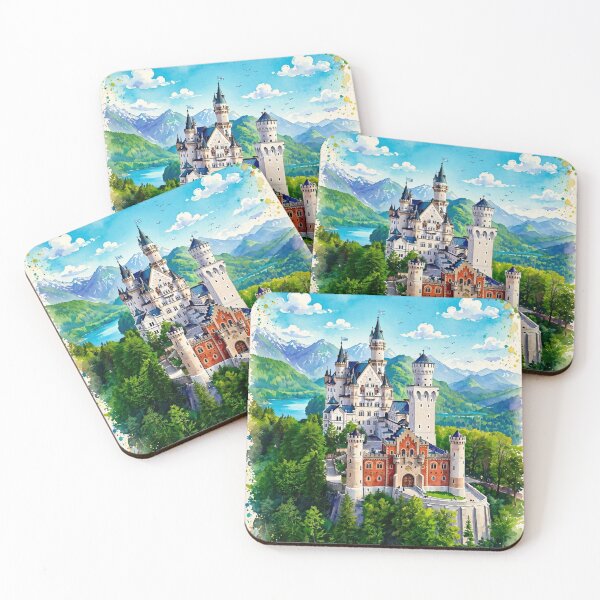 Item preview, Germany — Neuschwanstein Castle — A Bright Day in the Alps designed and sold by DibujandoPorfa.