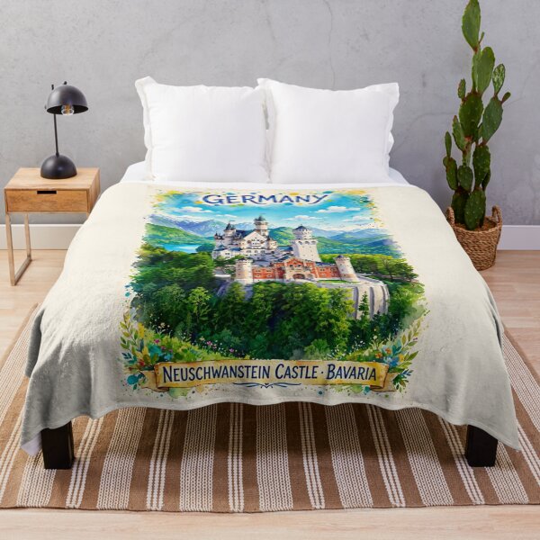 Item preview, Germany — Neuschwanstein Castle — A Bright Day in the Alps designed and sold by DibujandoPorfa.