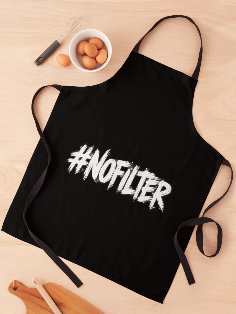 Thumbnail 1 of 6, Apron, #NOFILTER Brush Lettering designed and sold by ROUX-ART.