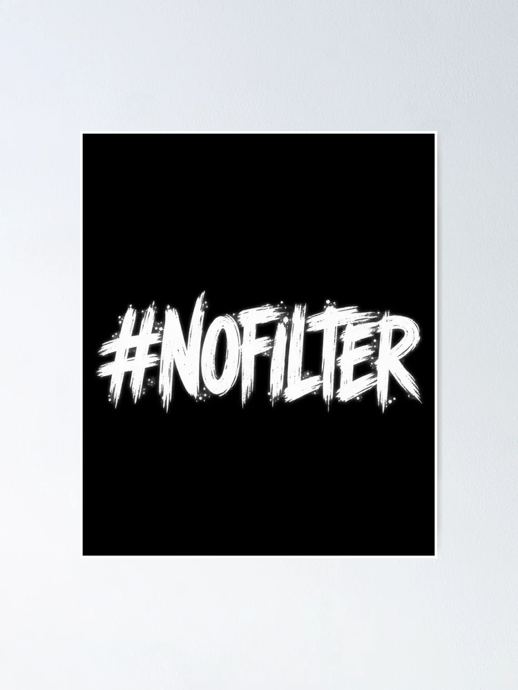 Thumbnail 1 of 3, Poster, #NOFILTER Brush Lettering designed and sold by ROUX-ART.