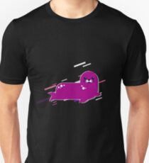 Harbor seal Eighties Retro Violet and Purple Unisex T-Shirt