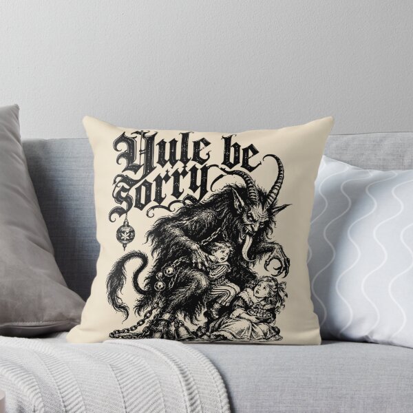 Item preview, Krampus Victorian Gothic Engraving Yule Be Sorry Dark Christmas Art designed and sold by AmiGraph.
