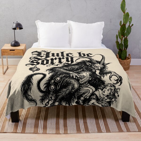 Item preview, Krampus Victorian Gothic Engraving Yule Be Sorry Dark Christmas Art designed and sold by AmiGraph.