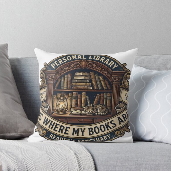 Item preview, No Thoughts Just Books Funny Vintage Satirical Librarian Shirt Sticker designed and sold by abdoreds.