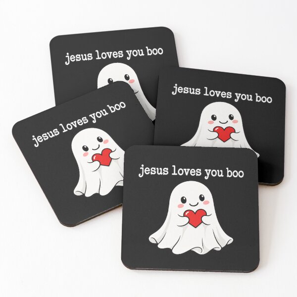 Item preview, Christian Ghost Jesus Loves You Boo designed and sold by ROUX-ART.