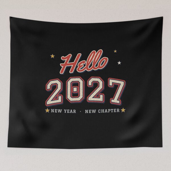 Item preview, Hello 2027 Retro Varsity New Year Design designed and sold by Mzarql Official Store.