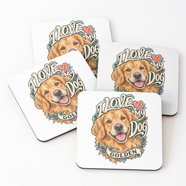 Item preview, I Love My Golden - Painterly Portrait designed and sold by Mystik-Media.