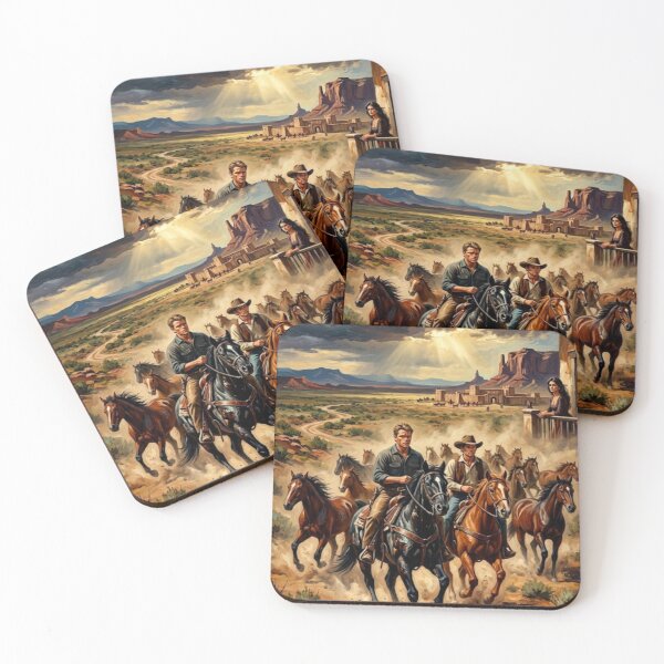 Item preview, All the Pretty Horses Western Fine Art Tribute designed and sold by Art's Diner.