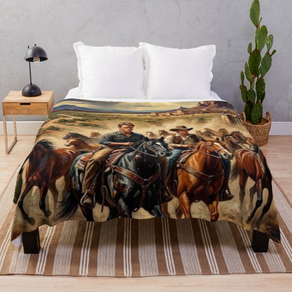 Item preview, All the Pretty Horses Western Fine Art Tribute designed and sold by Art's Diner.