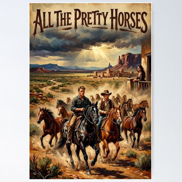 Item preview, All the Pretty Horses Western Fine Art Tribute designed and sold by Art's Diner.