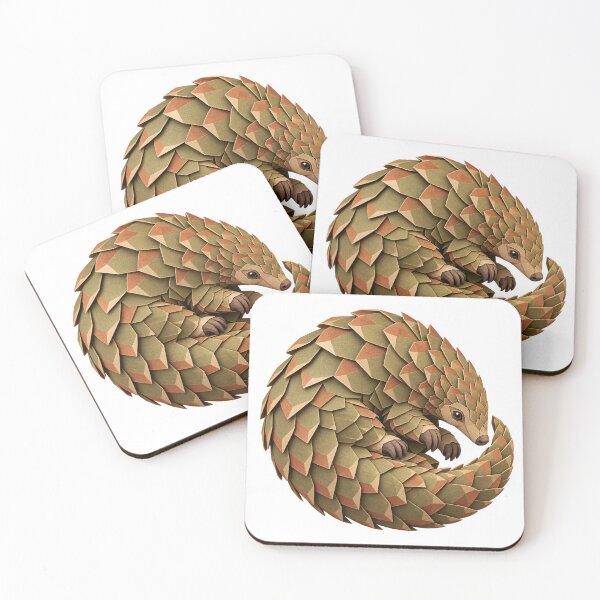 Item preview, Curled Pangolin Folded Paper Sculpture designed and sold by Drip stamp.