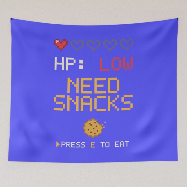 Item preview, Low HP Need Snacks designed and sold by EpicBlackCat.