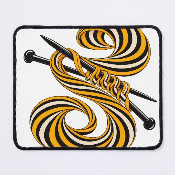 Item preview, Knitting Needles and Optical Yarn Waves designed and sold by Drip stamp.