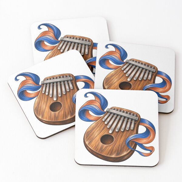 Item preview, Wooden Kalimba with Colorful Sound Ribbons designed and sold by Drip stamp.