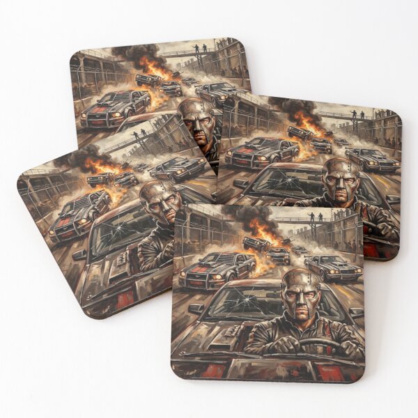 Item preview, Death Race Action Thriller Fine Art Tribute designed and sold by Art's Diner.