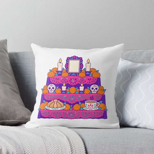 Item preview, Ofrenda Altar Candles Marigolds Pan De Muerto designed and sold by Inkworksbyshery.