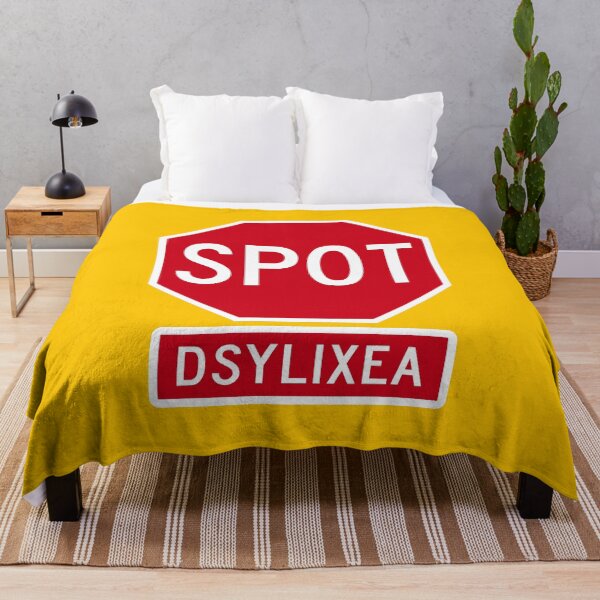 Item preview, STOP Dyslexia (2 Signs Scrambled) designed and sold by Karate Octopus.
