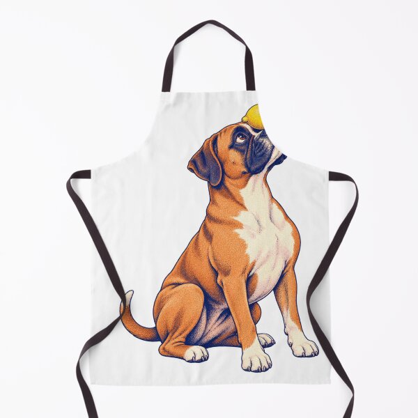 Item preview, Boxer Dog Balancing a Yellow Lemon designed and sold by Drip stamp.