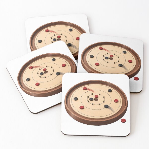 Item preview, Crokinole Board with Red and Black Discs designed and sold by Drip stamp.