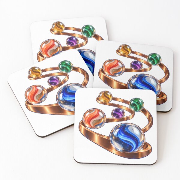 Item preview, Glass Toy Marbles on Copper Spiral Ribbons designed and sold by Drip stamp.