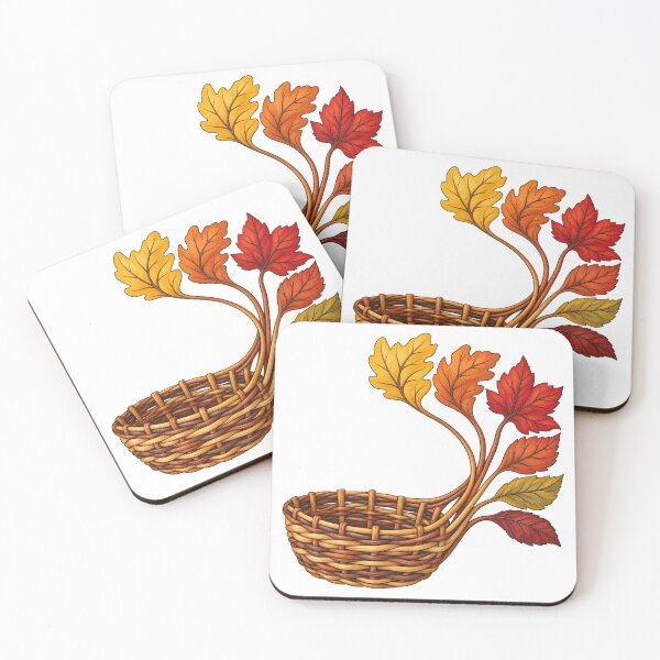 Item preview, Willow Basket Transforming into Autumn Leaves designed and sold by Drip stamp.