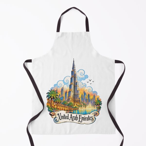 Item preview, Dubai United Arab Emirates Travel Illustration designed and sold by EdwinkOne.