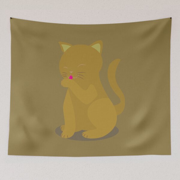 Item preview, Cat Licking designed and sold by ROSE ANN BANILAR.