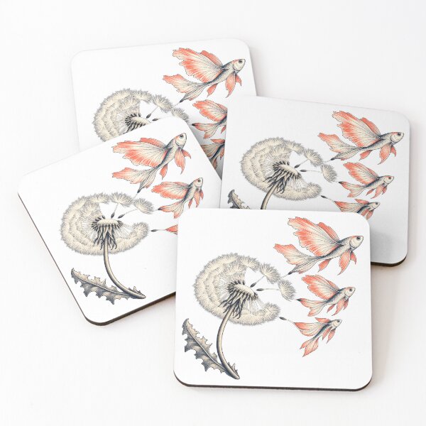 Item preview, Dandelion Seeds Becoming Flying Fish designed and sold by Drip stamp.