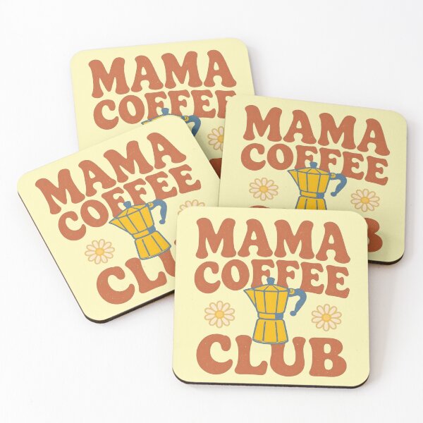 Item preview, Mama Coffee Club – Retro Groovy designed and sold by LuloCreative.