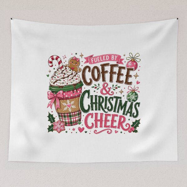 Item preview, Fueled By Coffee & Christmas Cheer designed and sold by chicdeboutique.