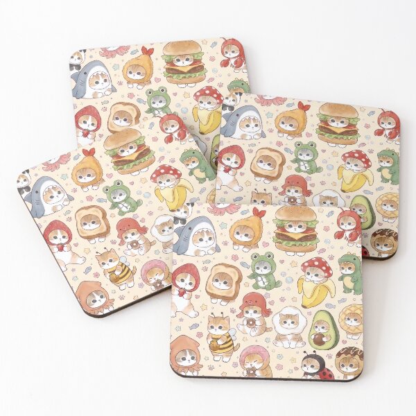 Item preview, Kawaii Cats Pattern designed and sold by DeviantMerch.