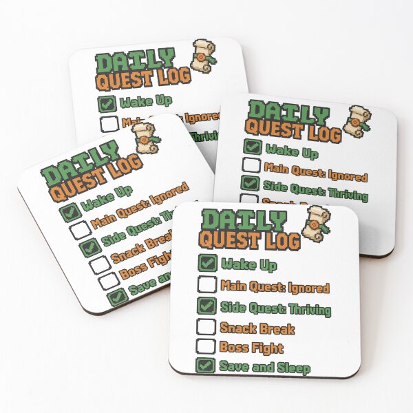 Item preview, Daily Quest Log Pixel Checklist designed and sold by MOSIDRIP™.