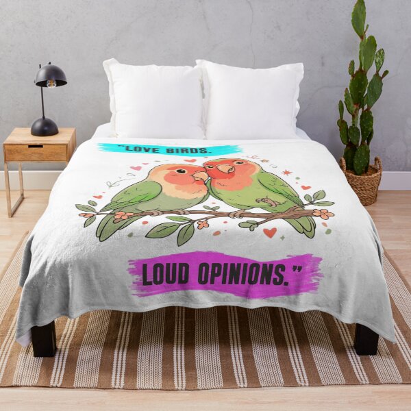 Item preview, Funny Lovebird Shirt, Love Birds Loud Opinions, Lovebird Owner Gift, Cute Parrot Mug designed and sold by Mahilis.