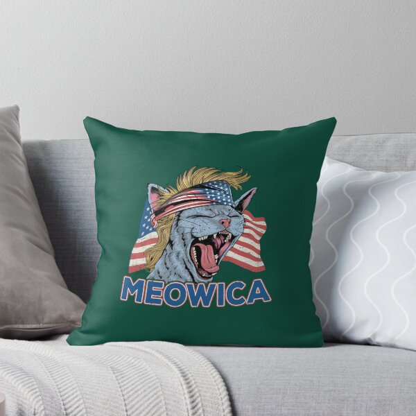 Item preview, Meowica Cat Mullet Patriotic 4th of July American Flag designed and sold by CuTeesShirtse.