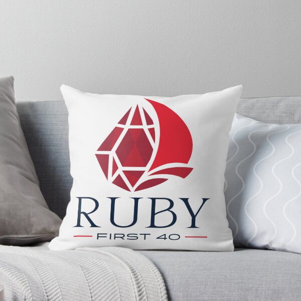 Item preview, RUBY THREE COLORS VERTICAL OVER WHITE designed and sold by TheBlueBlender.