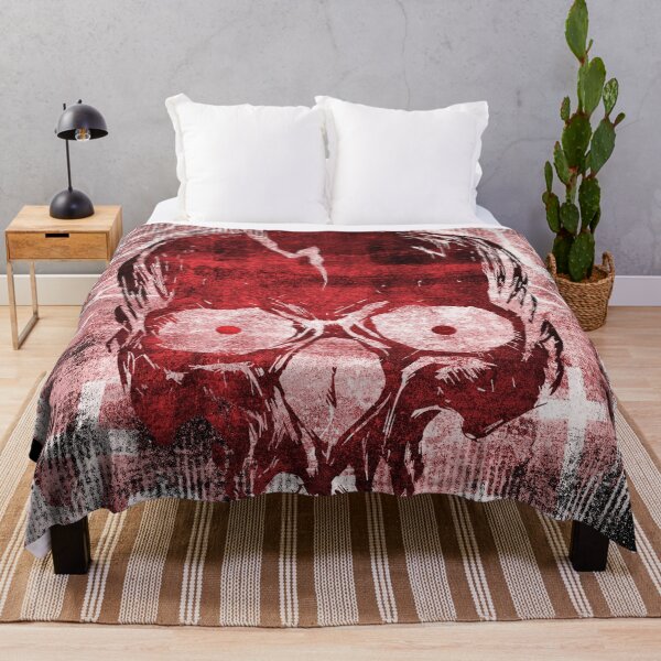 Item preview, Red Eyed Red Skull Distressed Grunge Horror Graphic designed and sold by Ghoul Enterprises.