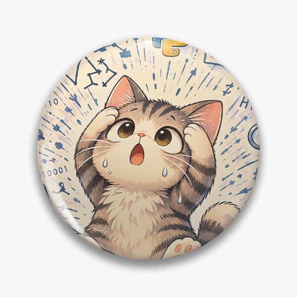 Item preview, Cute Coding Kitten Programming Overload designed and sold by Curio Meridian.