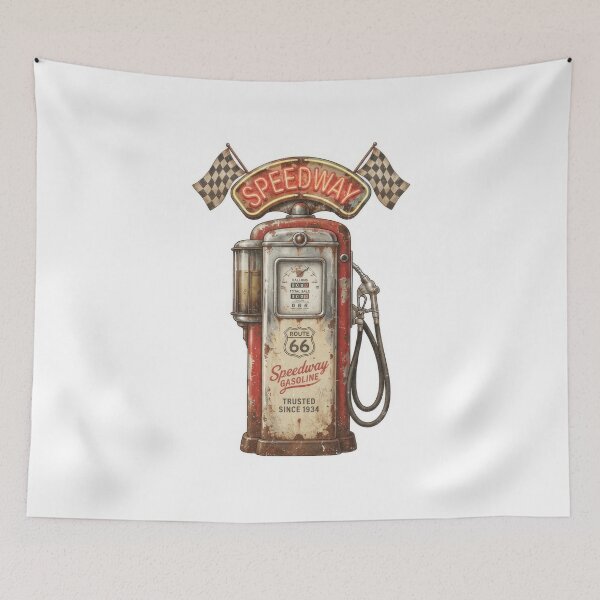 Item preview, Vintage Route 66 Speedway Gas Pump designed and sold by Rahat3344.