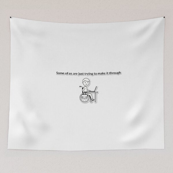 Item preview, Minimalist Wheelchair & Laptop Quote Design designed and sold by NiftyWrx.