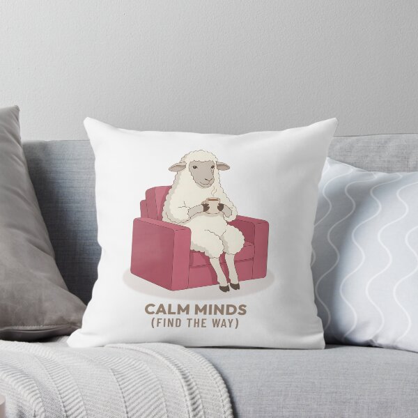 Item preview, Quiet Sheep Drinking Hot Coffee in Vintage Aesthetic designed and sold by COZY VINTAGE animal.