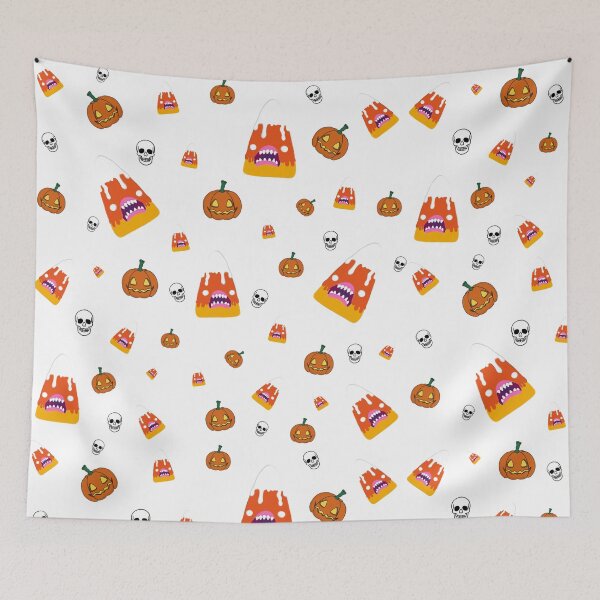 Item preview, Scary Halloween candy pattern designed and sold by Soft rot studio.