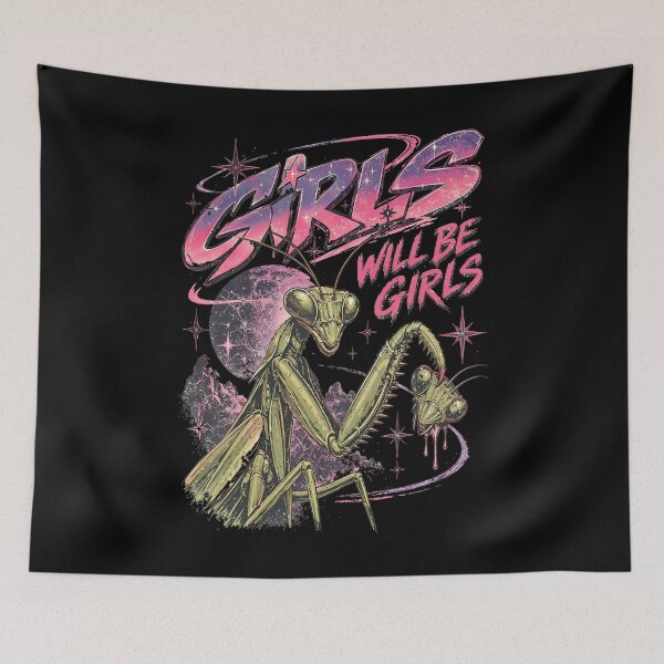 Item preview, Girls Will Be Girls - Praying Mantis - Funny Mantis - Girl Dinner Praying Mantis designed and sold by Johnstudioart.