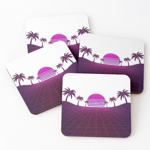 Item preview, Retro Synthwave Wireframe Grid Palm Sunset designed and sold by Rahat3344.