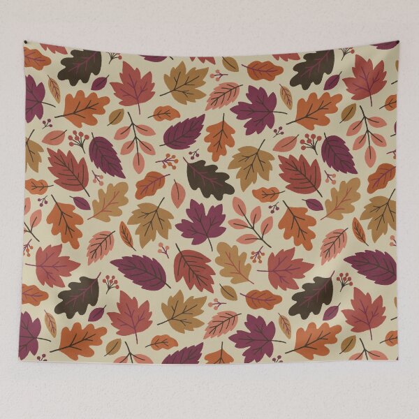 Item preview, Whimsical Autumn Leaves Repeat Pattern designed and sold by OHBOY! Handmade.