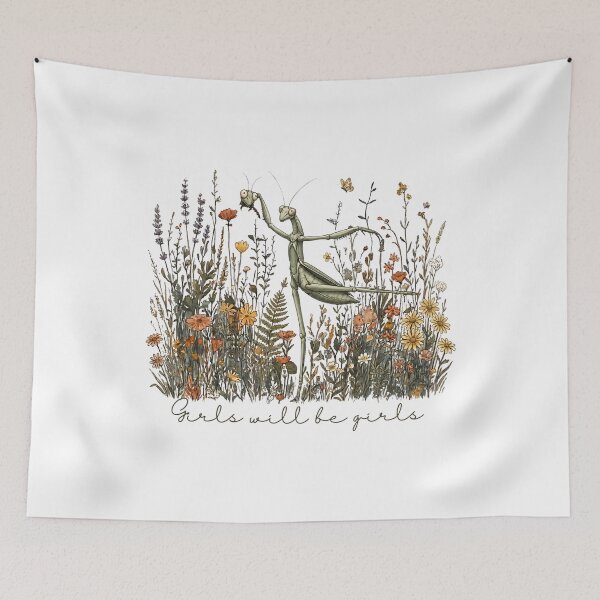 Item preview, Girls Will Be Girls - Praying Mantis - Funny Mantis - Girl Dinner Praying Mantis designed and sold by Johnstudioart.