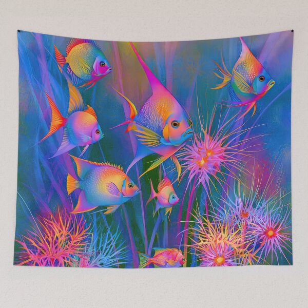 Item preview, Neon Spectrum Reef Gathering designed and sold by bloorose.