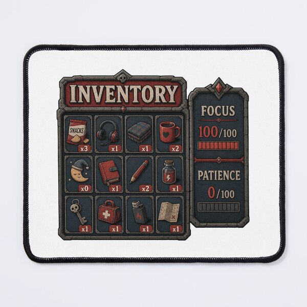 Item preview, Inventory Screen Focus Stats designed and sold by MOSIDRIP™.