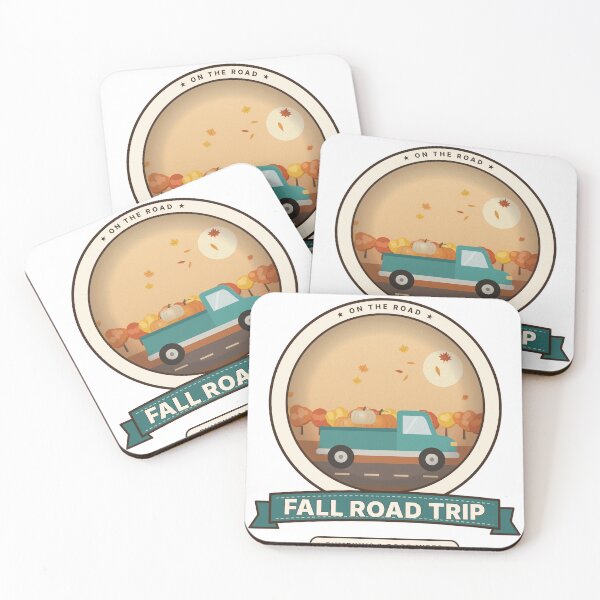 Item preview, Fall Road Trip Vintage Truck with Pumpkins Badge designed and sold by kassimis.